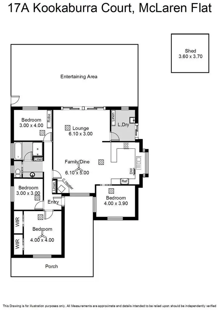 Floorplan of Homely house listing, 17a Kookaburra Court, Mclaren Flat SA 5171