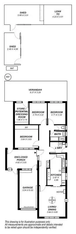Floorplan of Homely house listing, 4 Lyon Street, Rosewater SA 5013