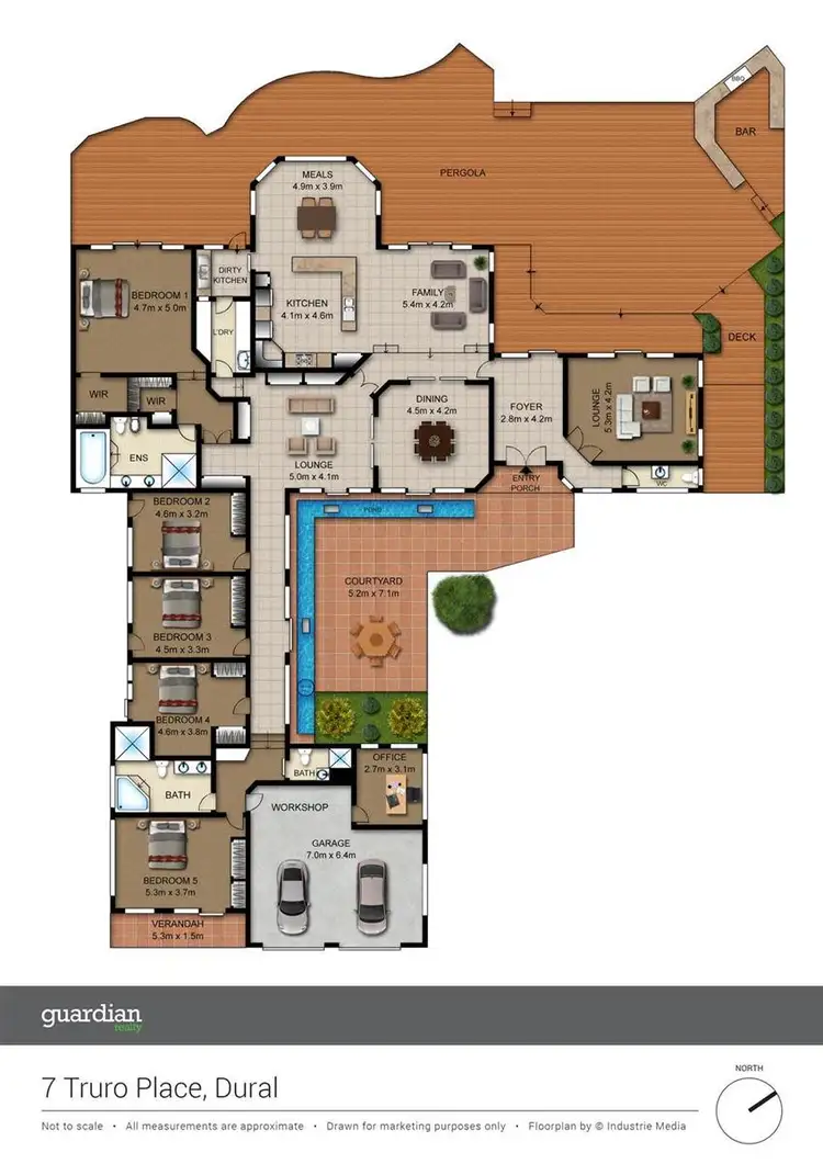 Floorplan of Homely house listing, 7 Truro Place, Dural NSW 2158