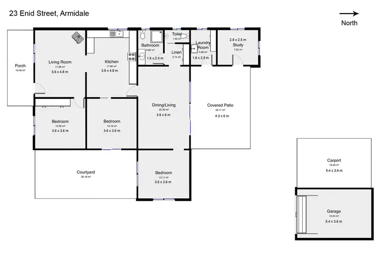 Floorplan of Homely house listing, 23 Enid Street, Armidale NSW 2350