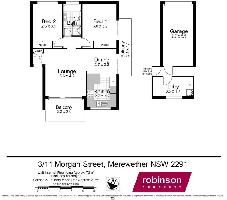 Floorplan of Homely unit listing, 3/11 Morgan Street, Merewether NSW 2291