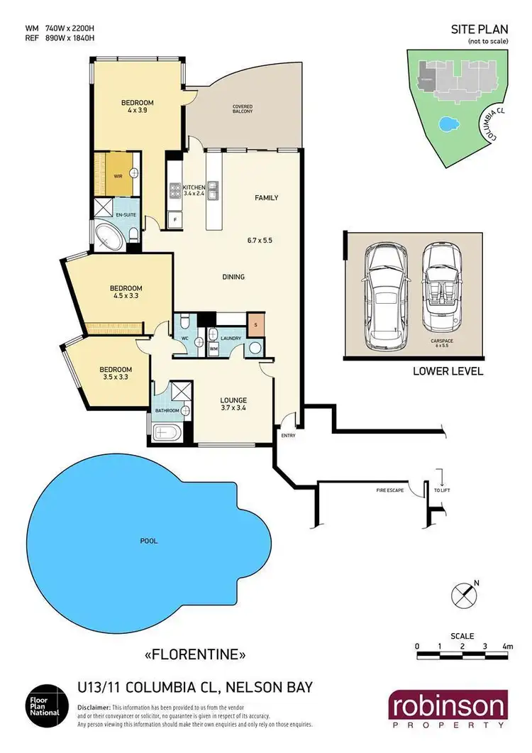 Floorplan of Homely unit listing, 13/11 Columbia Close, Nelson Bay NSW 2315