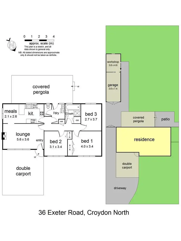 Floorplan of Homely house listing, 36 Exeter Road, Croydon North VIC 3136