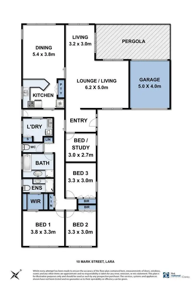 Floorplan of Homely house listing, 10 Mark Street, Lara VIC 3212