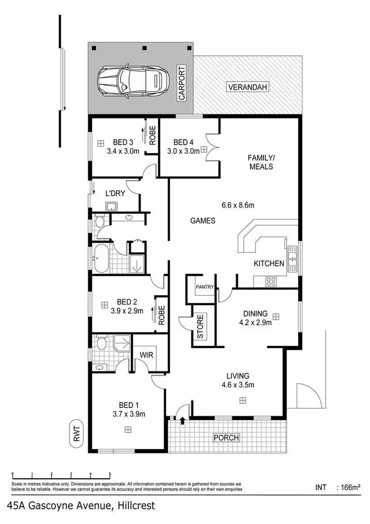 Floorplan of Homely house listing, 45a Gascoyne Avenue, Hillcrest SA 5086