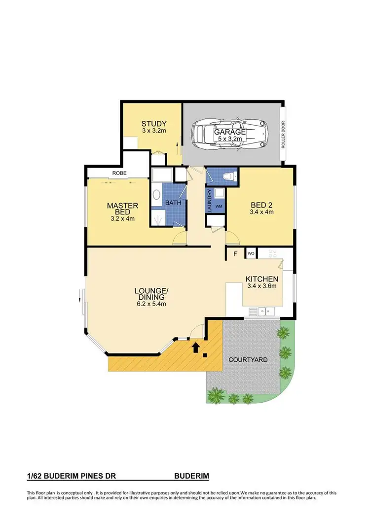 Floorplan of Homely unit listing, 1/62 Buderim Pines Drive, Buderim QLD 4556