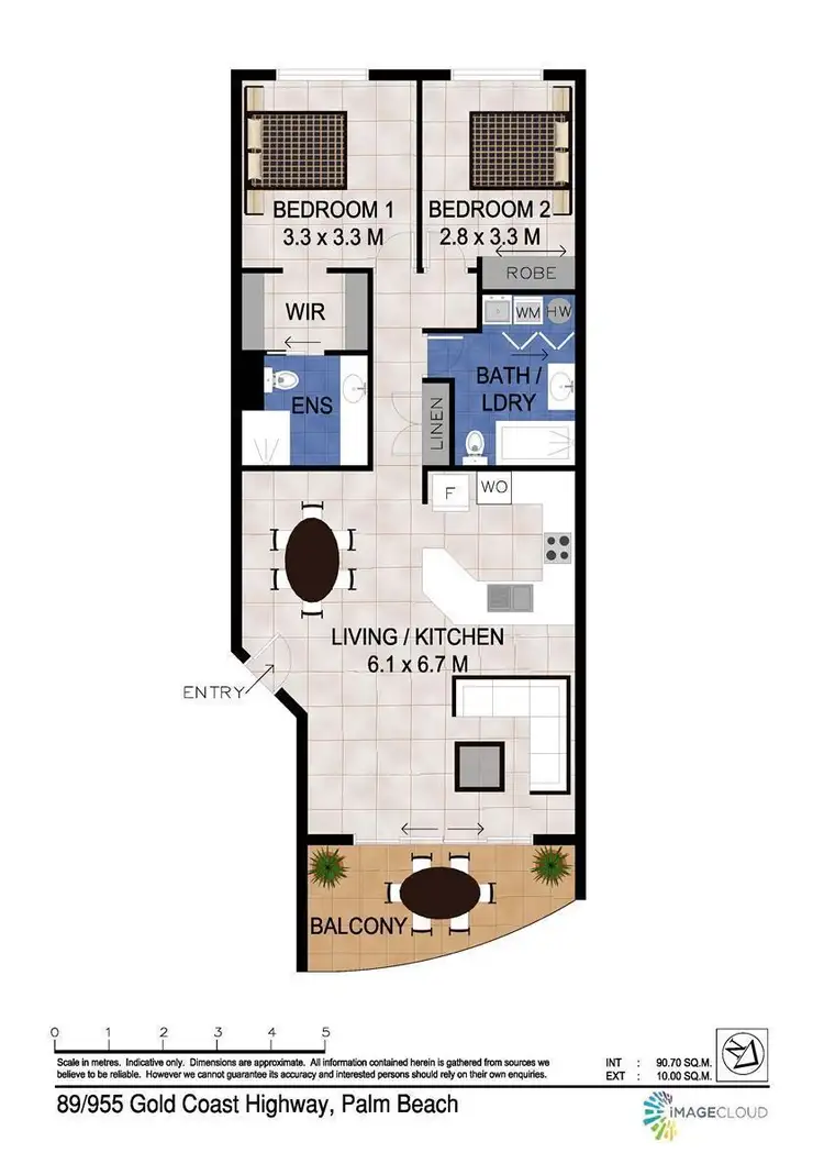 Floorplan of Homely unit listing, 89/955 Gold Coast Highway, Palm Beach QLD 4221
