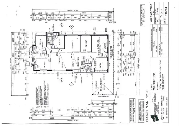 Floorplan of Homely house listing, 33 Trafalgar Gardens, Port Kennedy WA 6172
