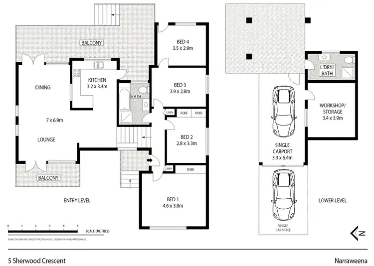 Floorplan of Homely house listing, 5 Sherwood Crescent, Narraweena NSW 2099