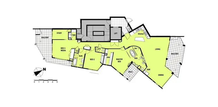 Floorplan of Homely unit listing, 302/42 Duporth Avenue, Maroochydore QLD 4558