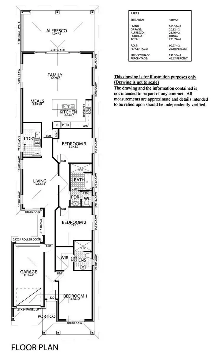 Floorplan of Homely house listing, 1/68 Pildappa Avenue, Park Holme SA 5043