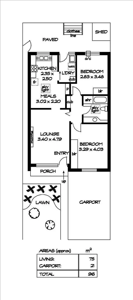 Floorplan of Homely unit listing, 7/10 West Street, Hectorville SA 5073