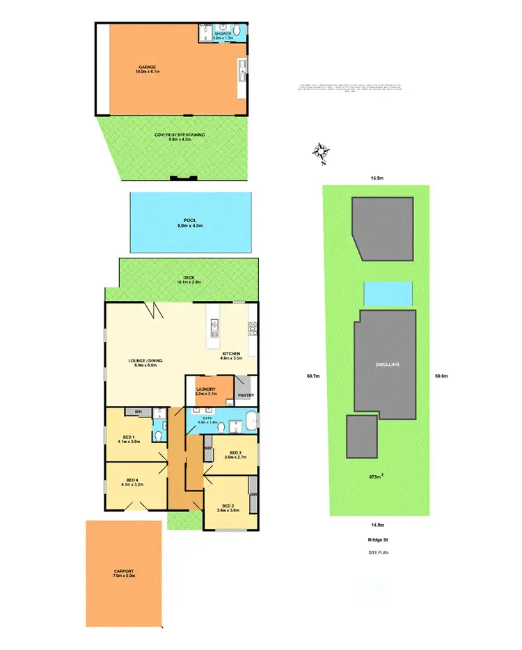 Floorplan of Homely house listing, 4 Bridge Street, West Wallsend NSW 2286