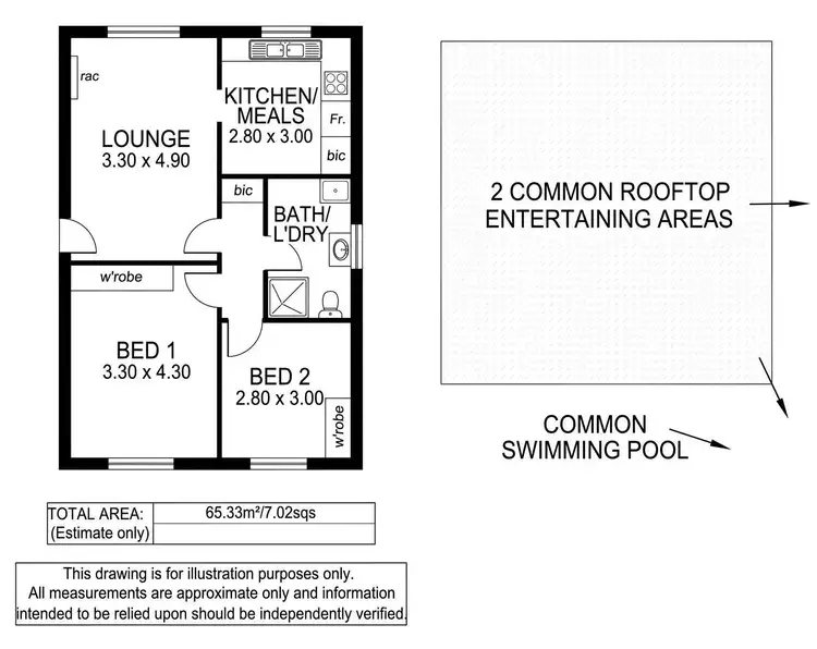 Floorplan of Homely apartment listing, 36/180-184 Seaview Road, Henley Beach South SA 5022