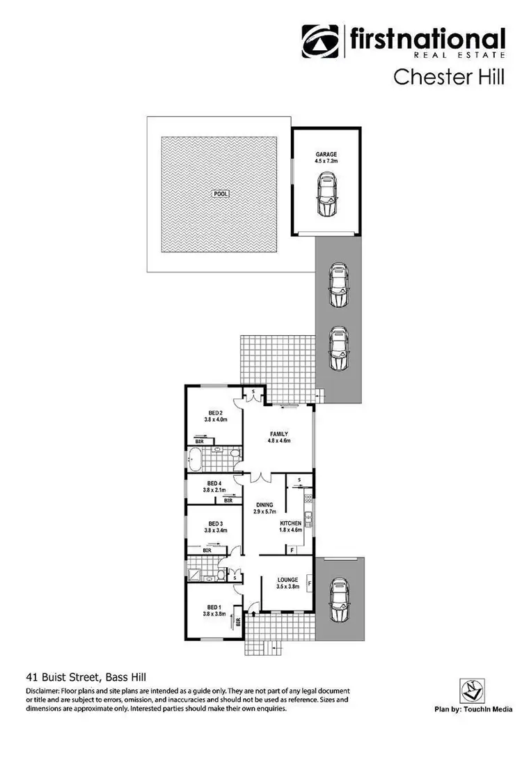 Floorplan of Homely house listing, 41 Buist Street, Bass Hill NSW 2197