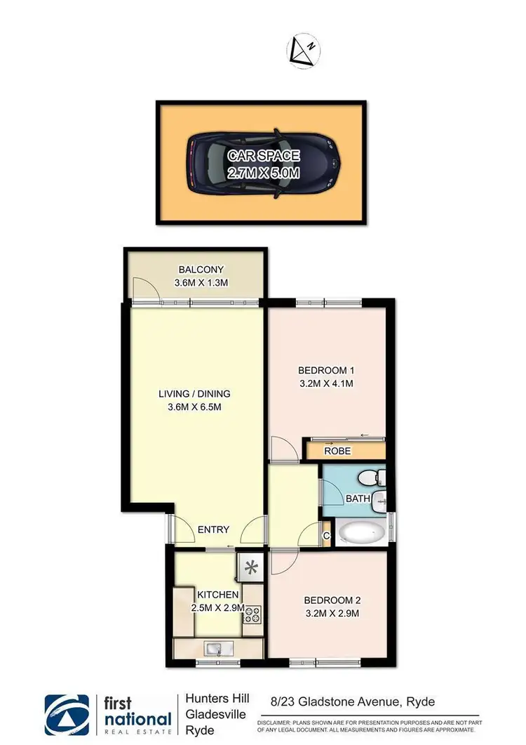 Floorplan of Homely apartment listing, 8/23 Gladstone Avenue, Ryde NSW 2112