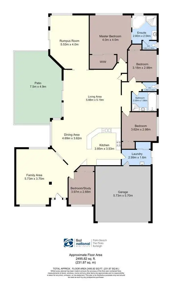 Floorplan of Homely house listing, 24 Leopardwood Circuit, Robina QLD 4226