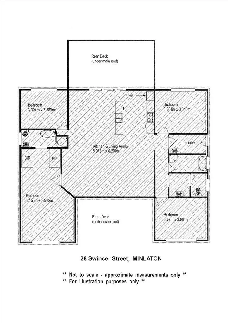Floorplan of Homely house listing, 28 Swincer Road, Minlaton SA 5575