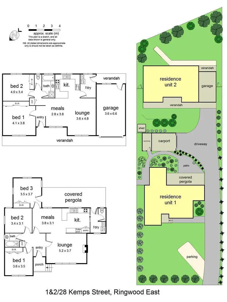 Floorplan of Homely house listing, 1 & 2/ 28 Kemps Street, Ringwood East VIC 3135