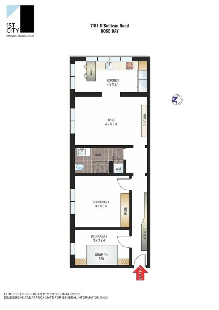 Floorplan of Homely apartment listing, 7/81 O'Sullivan Road, Rose Bay NSW 2029