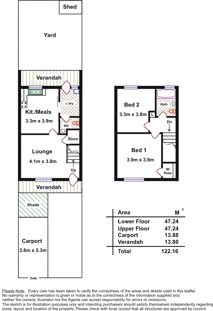 Floorplan of Homely unit listing, 18/48 Greenfield Crescent, West Lakes Shore SA 5020