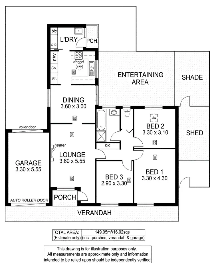 Floorplan of Homely apartment listing, 1/20 Muriel Avenue, Somerton Park SA 5044