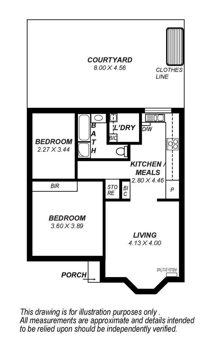 Floorplan of Homely unit listing, 2/2 Fashoda Street, Hyde Park SA 5061
