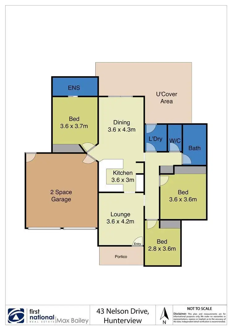 Floorplan of Homely semi-detached listing, 43 Nelson Drive, Singleton NSW 2330