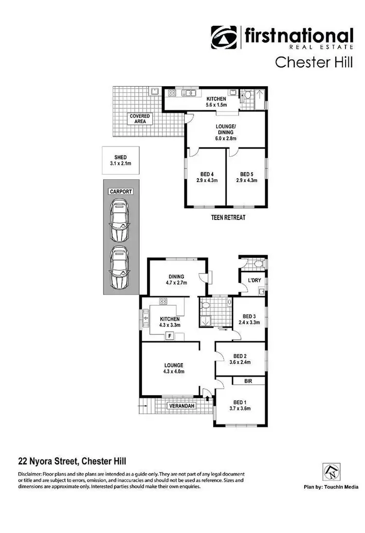 Floorplan of Homely house listing, 22 Nyora Street, Chester Hill NSW 2162