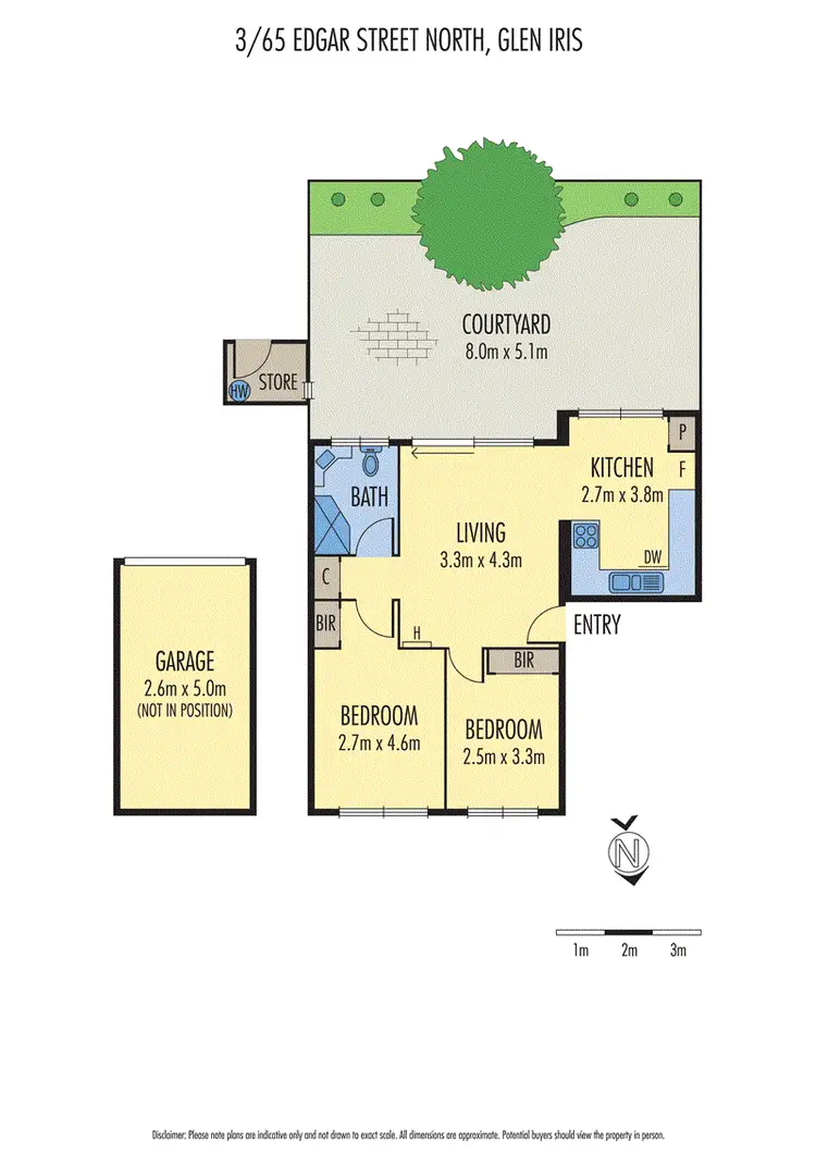 Floorplan of Homely apartment listing, 3/65 Edgar Street North, Glen Iris VIC 3146