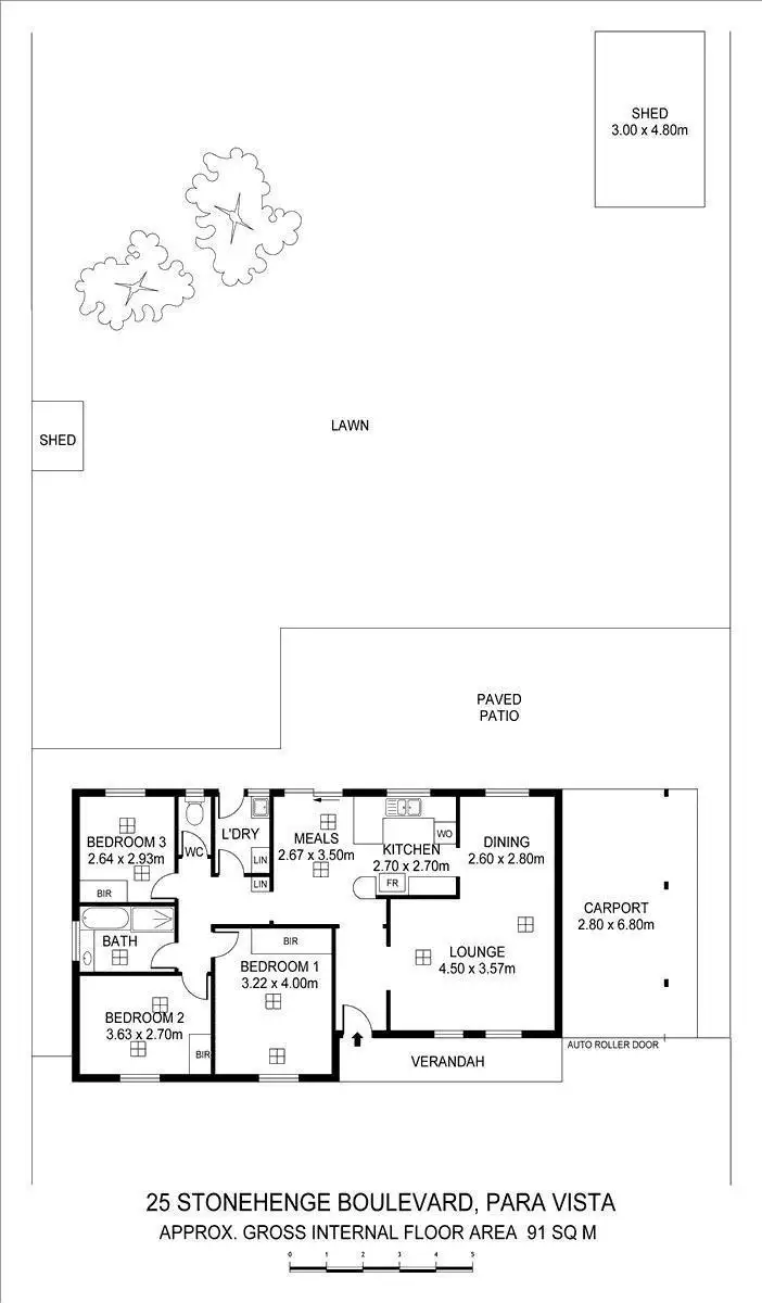 Floorplan of Homely house listing, 25 Stonehenge Boulevard, Para Vista SA 5093