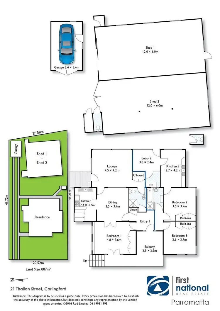 Floorplan of Homely house listing, 21 Thallon Street, Carlingford NSW 2118