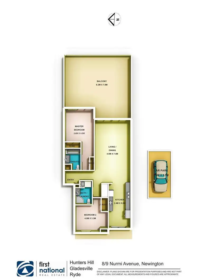 Floorplan of Homely apartment listing, 8/9 Nurmi Avenue, Newington NSW 2127