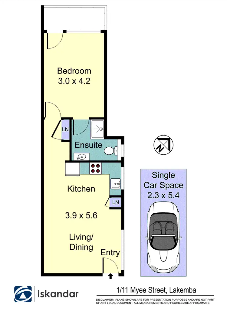 Floorplan of Homely apartment listing, 1/11 Myee Street, Lakemba NSW 2195
