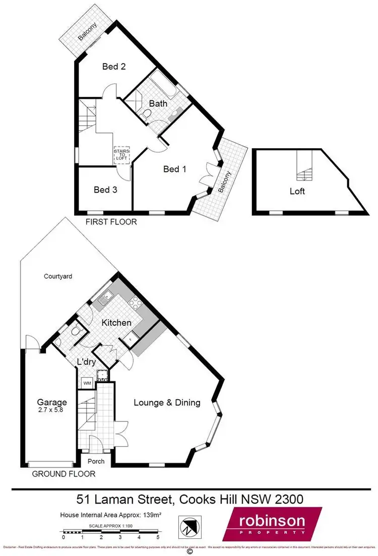 Floorplan of Homely house listing, 51 Laman Street, Cooks Hill NSW 2300