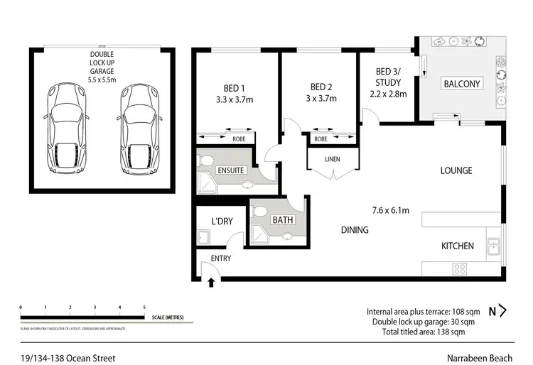 Floorplan of Homely unit listing, 19/134-138 Ocean Street, Narrabeen NSW 2101