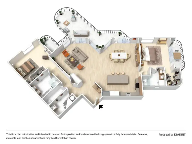 Floorplan of Homely apartment listing, MAIN BEACH TOWER 20 Cronin Avenue, Main Beach QLD 4217