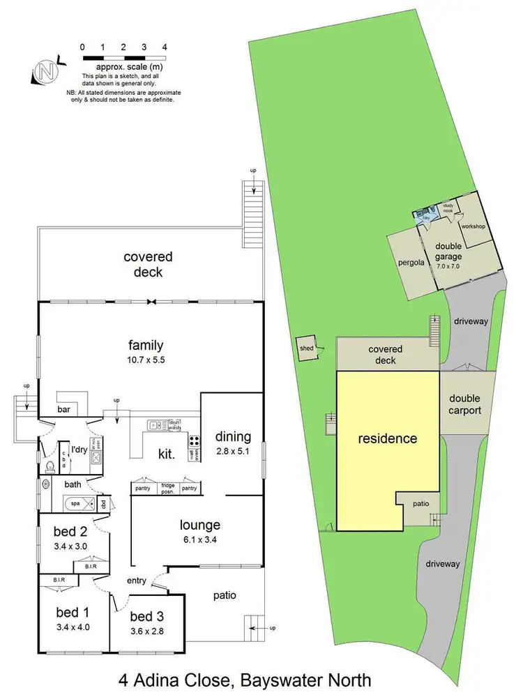 Floorplan of Homely house listing, 4 Adina Close, Bayswater North VIC 3153