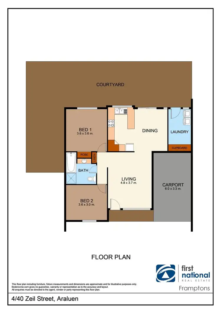 Floorplan of Homely unit listing, 4/40 Zeil Street, Araluen NT 870