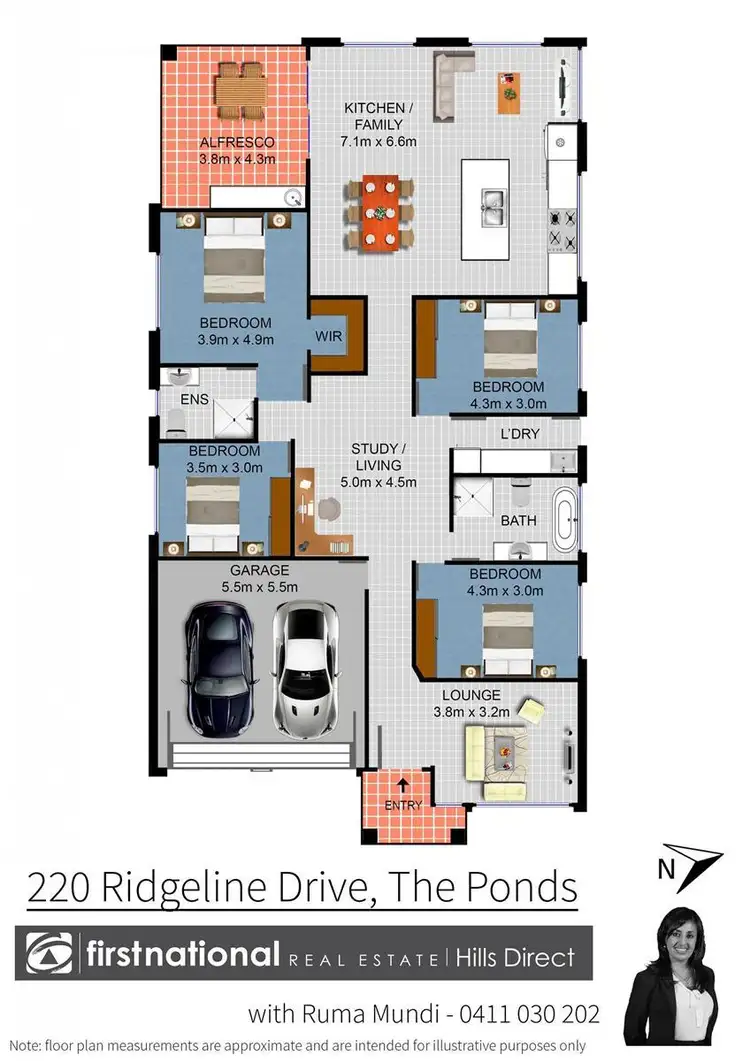 Floorplan of Homely house listing, 220 Ridgeline Drive, The Ponds NSW 2769
