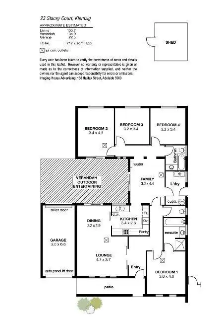 Floorplan of Homely house listing, 23 Stacey Crescent, Klemzig SA 5087
