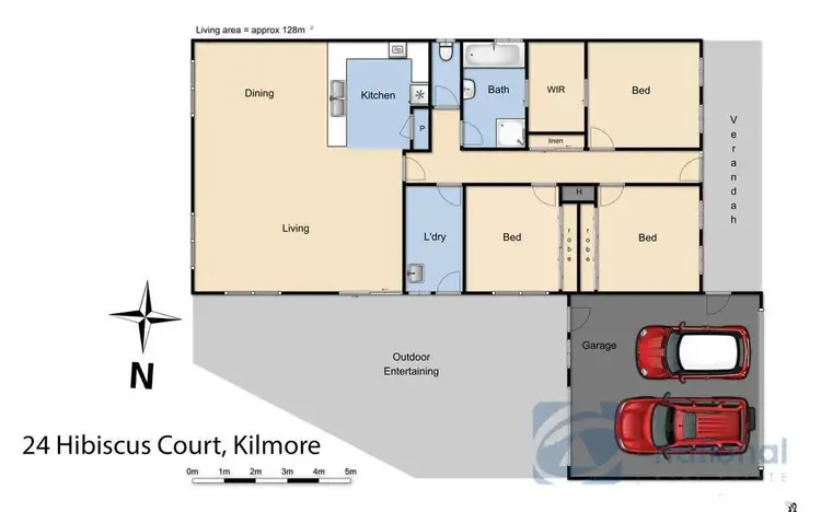 Floorplan of Homely house listing, 24 Hibiscus Court, Kilmore VIC 3764