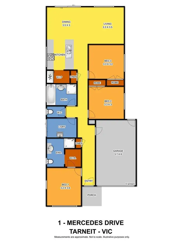 Floorplan of Homely house listing, 1 Mercedes Drive, Tarneit VIC 3029