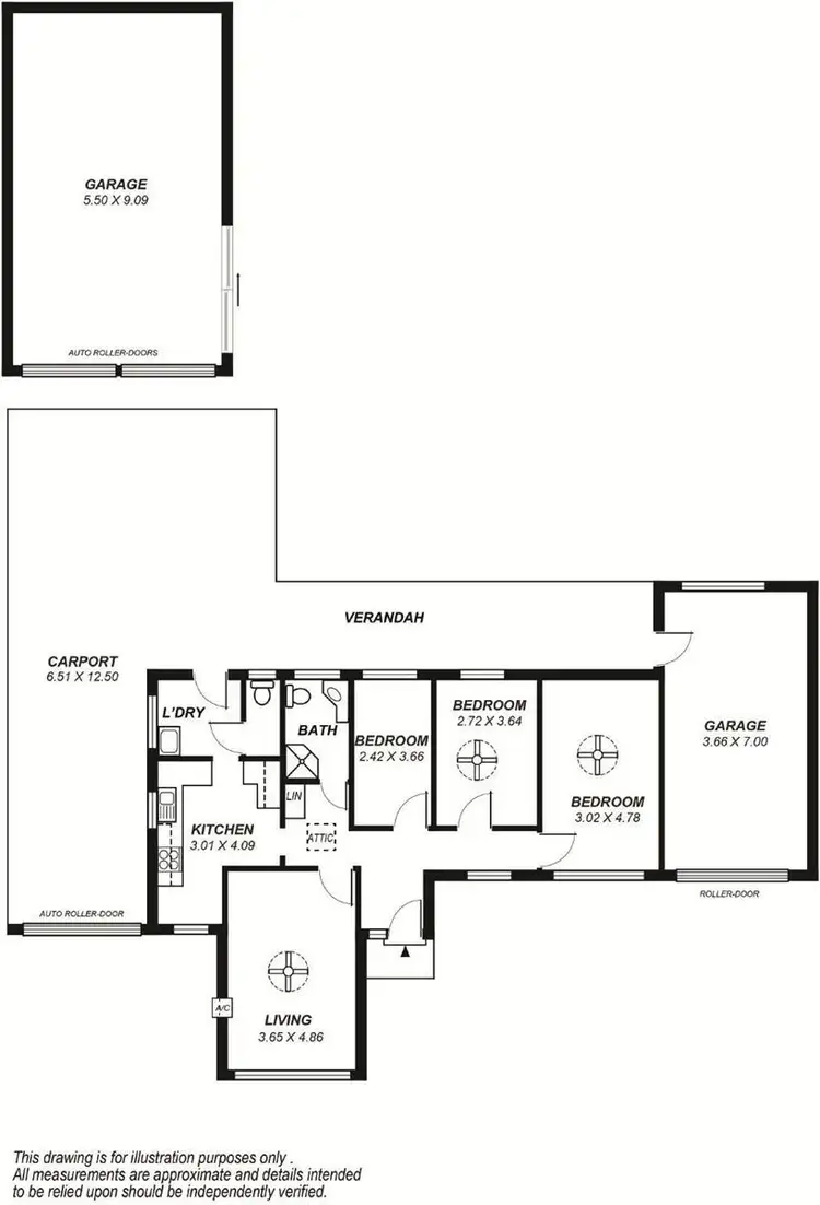Floorplan of Homely house listing, 12 Roberts Street, Brighton SA 5048