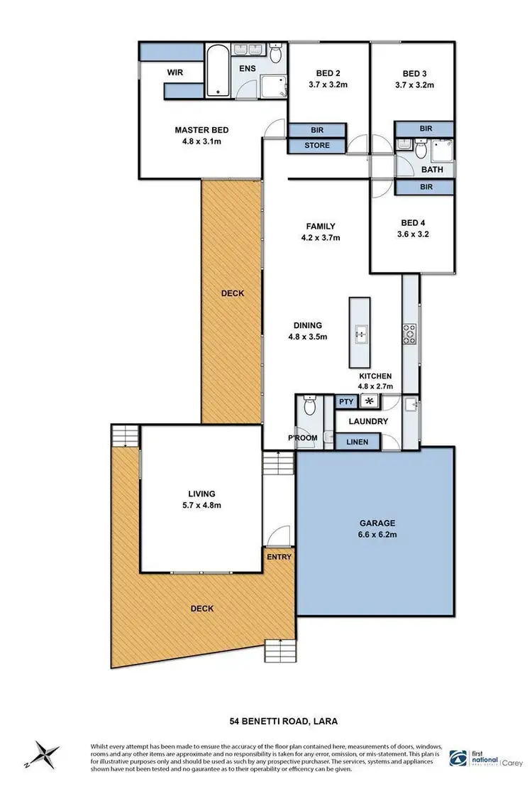 Floorplan of Homely house listing, 54 Benetti Drive, Lara VIC 3212