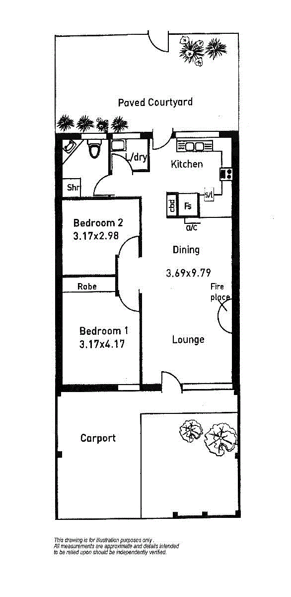 Floorplan of Homely unit listing, 19/179-181 North East Road, Manningham SA 5086