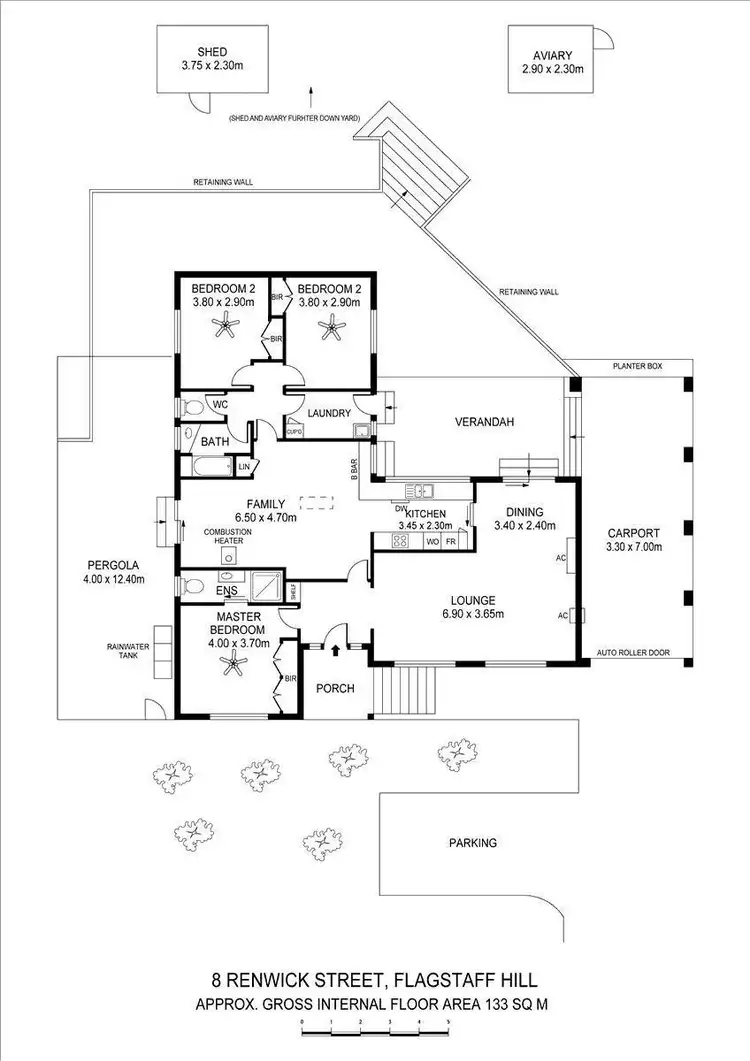 Floorplan of Homely house listing, 8 Renwick Street, Flagstaff Hill SA 5159