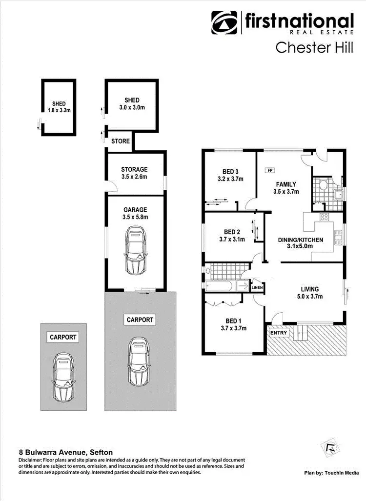 Floorplan of Homely house listing, 8 Bulwarra Avenue, Sefton NSW 2162