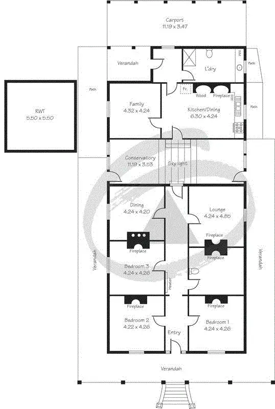 Floorplan of Homely rural property listing, 313 Mills Road, Kanmantoo SA 5252