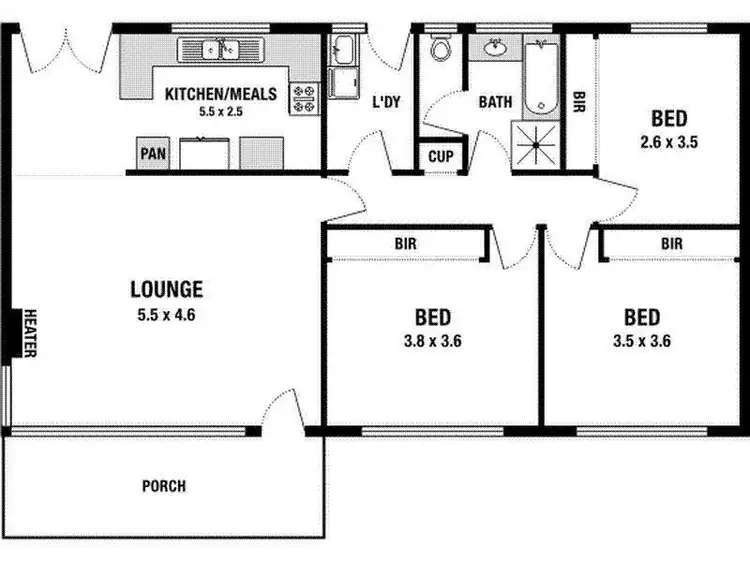 Floorplan of Homely house listing, 6 Karista Avenue, Heathmont VIC 3135